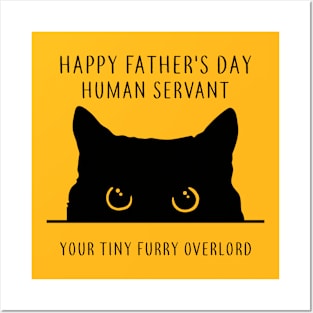 Cat Dad Father Day Overlord Posters and Art